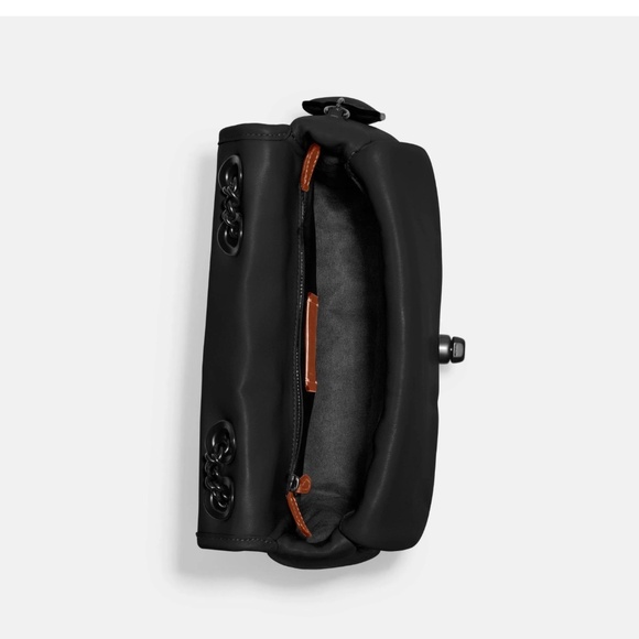 NWT Coach regular size Madison quilted shoulder bag black nappa leather - Picture 7 of 13